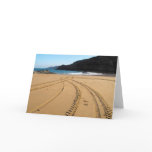Tractor tyre marks crossing over cards