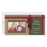 Traditional Christmas Design Custom Photo Card