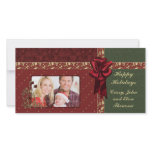 Traditional Christmas Design Photo Card Template