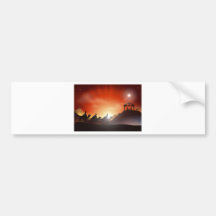 Traditional Christmas Nativity Scene Bumper Sticker