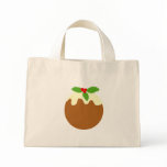 Traditional Christmas Pudding. Vector. On White. bags