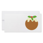 Traditional Christmas Pudding. Vector. On White. photo cards