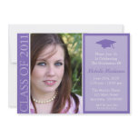 Traditional Class Of 2011 Graduation (Purple) invitations