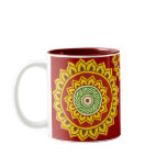 Traditional Indian style Mandana mugs
