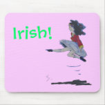 Traditional Irish Dancing Cartoon mousepads