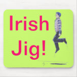 Traditional Irish Dancing Cartoon mousepads