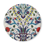 Traditional islamic floral design tiles refrigerator magnets