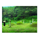 Traditional mountain graves in South Korea Post Cards