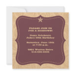 Traditional Western Invitation