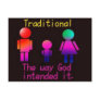 traditionalfamilies postcard