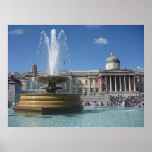 trafalgar fountain poster