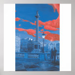 Trafalgar Square - Blue posters
