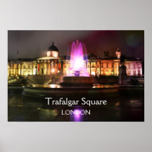 Trafalgar Square Fountain Print
