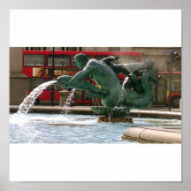 Trafalgar Square Fountain Print