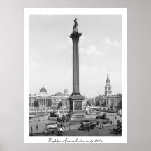 Trafalgar Square London, England early 1900's Print