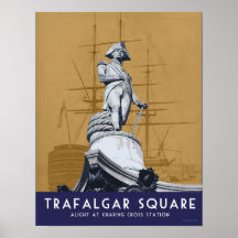 Trafalgar Square Travel Poster
