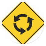 Traffic Circle Highway Sign stickers