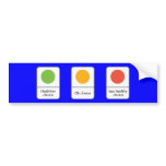 TRAFFIC LIGHTS CHOICE bumper stickers
