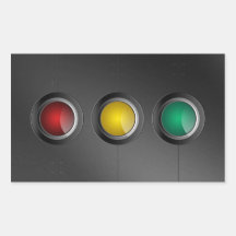 Traffic Lights Rectangular Sticker