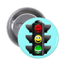TRAFFIC SIGNAL SMILEYS BUTTON
