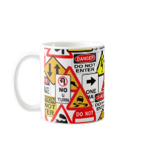 Traffic signs mug - choose style & color