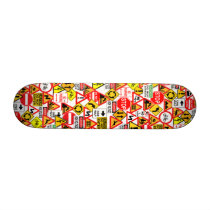 Traffic signs skateboard