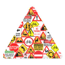 Traffic signs stickers