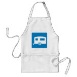 Trailer Camping Highway Sign Apron