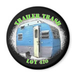 Trailer Trash Lot 420 Circular Scotty Logo magnets