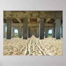 Trails in the Sand Poster