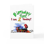 Train 2nd Birthday Tshirts and Gifts cards