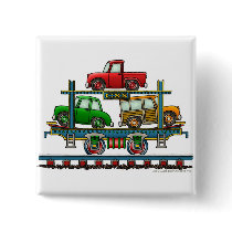 Train Auto Carrier Car Railroad  Car Pins