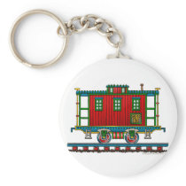 Train Caboose Car Key Chains