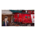 Train - Caboose - End of the line Photo Card Template