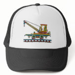 Train Crane Car Maintenance Car Hats
