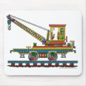 Train Crane Car Maintenance Car Mouse Pad mousepads