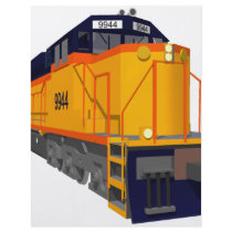 Train Engine: Classic Colour Scheme: Flyer Design