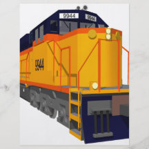 Train Engine: Classic Colour Scheme: Flyer Design