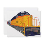 Train Engine: Classic Colour Scheme: Personalized Invitations