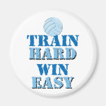 Train Hard, Win Easy - Volleyball Magnets