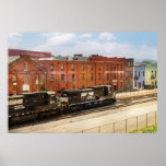 Train - Now Arriving in Roanoke Virginia Print