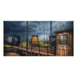 Train - On the turntable Customized Photo Card