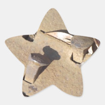 Train Rail Anchor Star Stickers