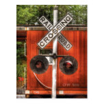 Train - RailRoad Crossing Post Cards