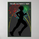 Train Sacrifice Win Running Poster