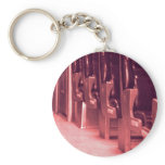 Train  Seats in Red keychains