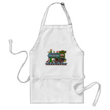 Train Steam Engine Choo Choo Aprons