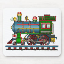 Train Steam Engine Choo Choo Mouse Pad