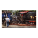 Train - Steam - The conductors job Personalised Photo Card
