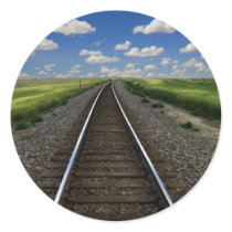 Train Round Sticker